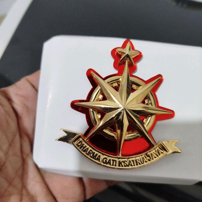 emblem baret bekang terbaru dasar akrilik mika