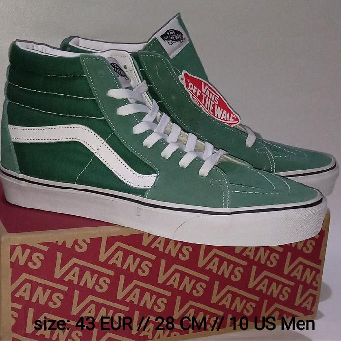 Sepatu Vans Sk8-Hi Color Theory Classic Greener Pasture Original High Green Hijau OG size 43 skate O