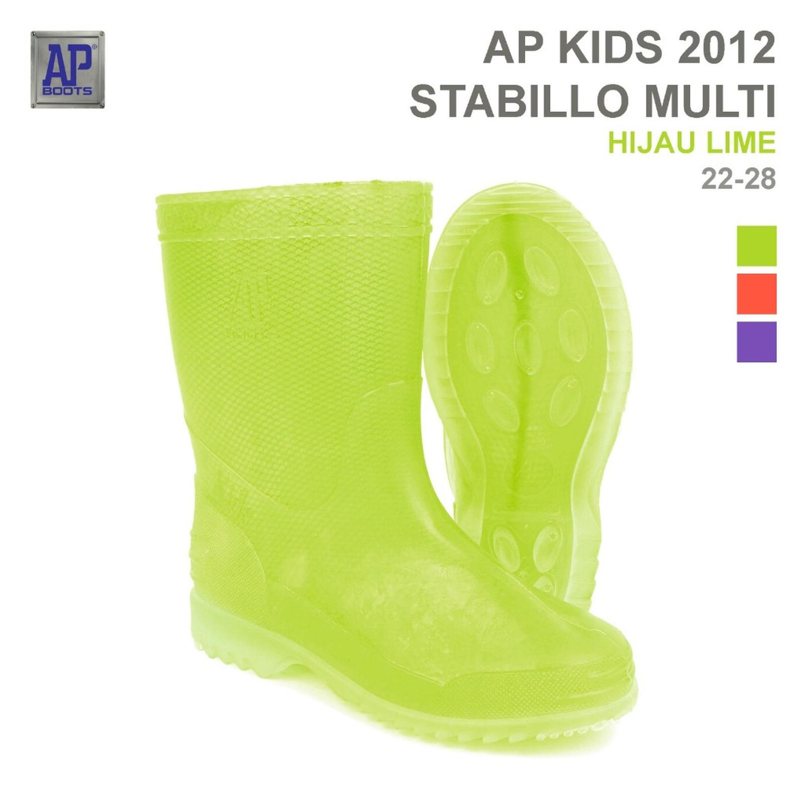 AP Kids 2012 Neon Green Rain Boot