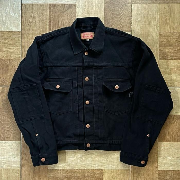 Carnivores Soul Freedom Black X Black Type II Denim Jacket Size L fit M Boxy
