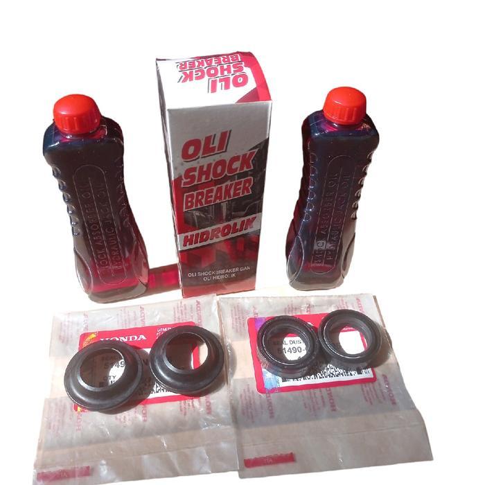 seal shock depan dan oli shock honda sonic Motor Motorcycle