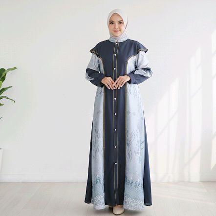 Saci Mode Gamis Dress Jubah Sali by Saci Mode Jubah Dress Gamis Mewah Premium Busui Friendly Kancing