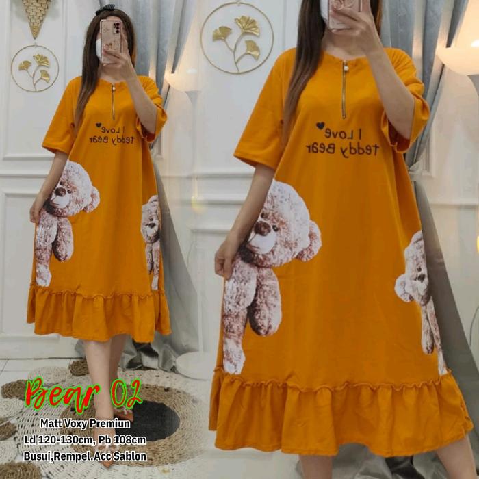 Dress lucinta viral bahan voxy premium/daster busui santai