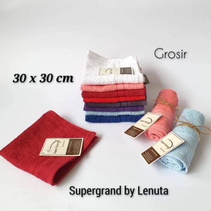 Ready Sapu Tangan Handuk Kecil Handuk Souvenir 30X30 Supergrand By Lenuta