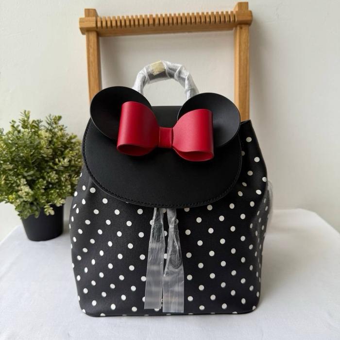 Tas Minnie Backpack Black Multi 21x13x25.5