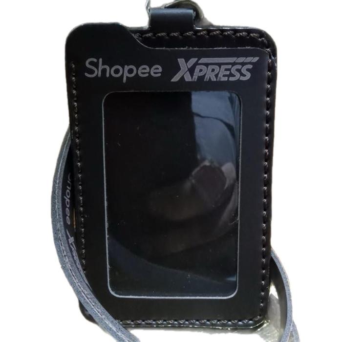 Shopee Express Kalung Gantungan ID Card Tanda Pengenal Lanyard Dompet ID Card Bahan Picollo Berkuali