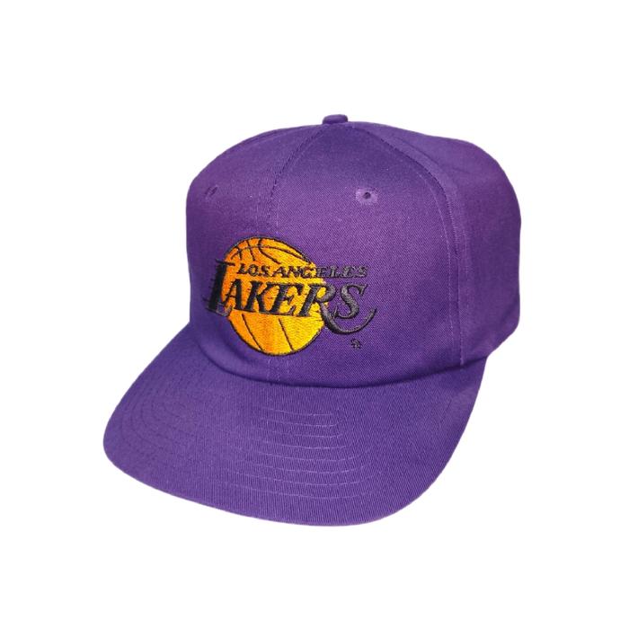 Topi Snapback Vintage Hat Lakers Dewasa ungu