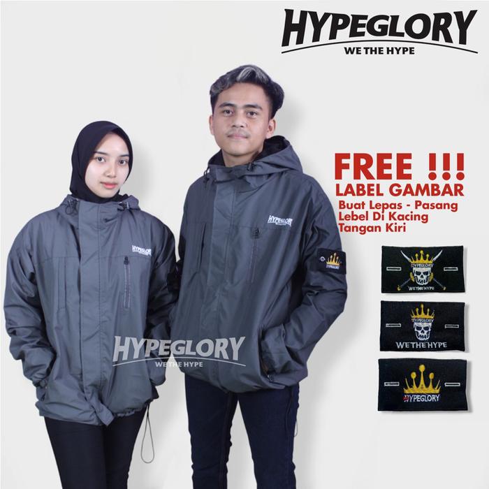 Jaket Parasut Waterproof Model tnf Hypeglory Merch / Jaket Gunung / Jaket outdoor / jaket hiking / j
