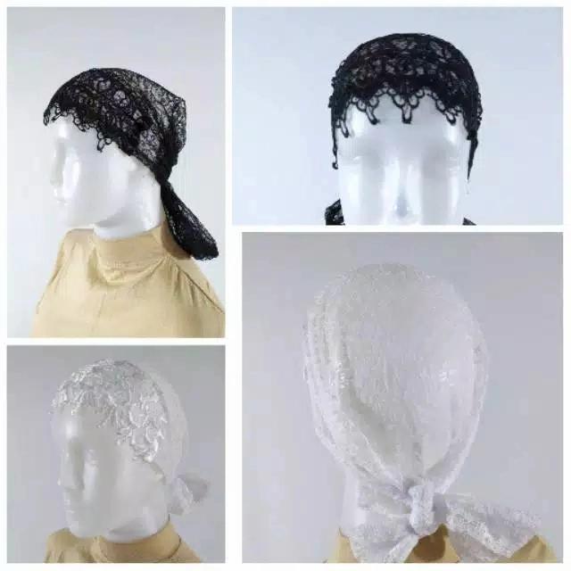 ciput nenek / inner renda / daleman jilbab renda