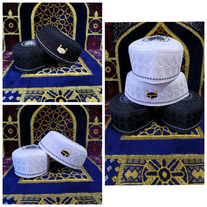 Terbaru Peci Haji Kopiah Songkok Terumpah Logo Kabah