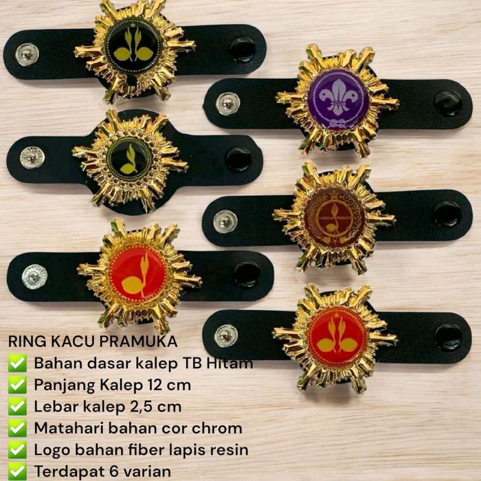 Ring kacu pramuka MATAHARI - ring kacu hasduk pramuka - ring paskibra - bahan berkualitas Clips Bros