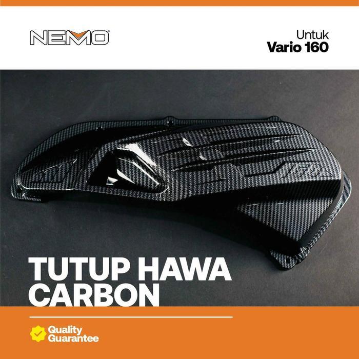 Cover filter tutup hawa honda new Vario 160/PCX160 carbon nemo