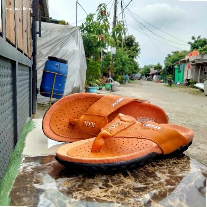 New Arrival Sandal Geox Original Sandal Jepit Pria Sandal Kulit Asli | best seller