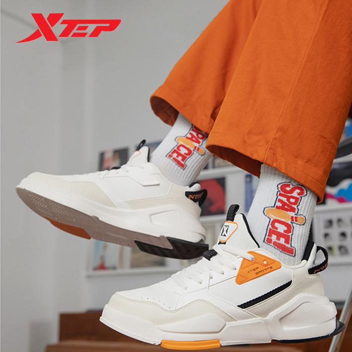 Xtep Skateboarding Shoes Men Casual Balanced Sports Shoes Light