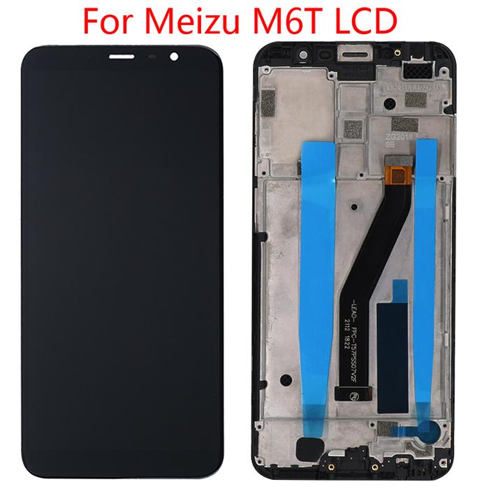 100% Tedted Display For Meizu M6T LCD Touch Screen Digitizer With