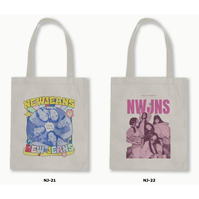 TOTE BAG RESLETING - NEWJEANS / KPOP / OMG Kanvas Totebag