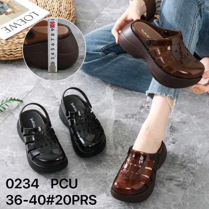 Sandal Karet Wedges Wanita/Sepatu Sandal Karet Youth Balance 0234