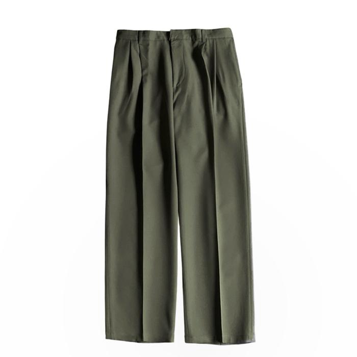 Areuban streched-waist easy trousers army relaxed fit pants celana