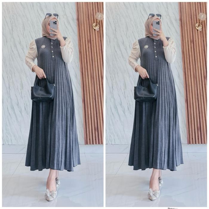 Gamis dress clarke / gamis dress busui  / dress clarke busui / drsss plsiket busui