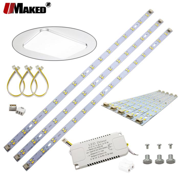 LED PCB Kits 24/36/48/64/80W Bar Strip SMD5730 Aluminum Lamp Plate
