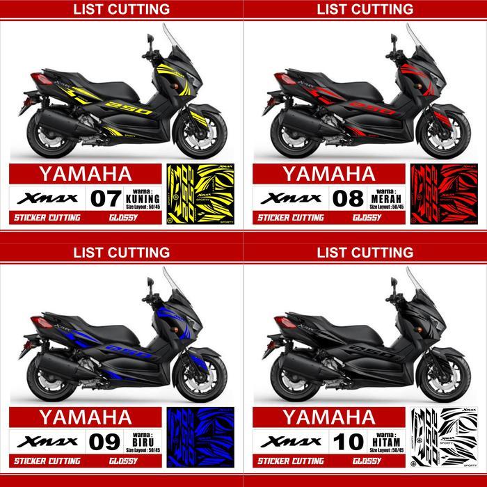 Stiker cutting Lis Yamaha XMAX 250 Variasi Glossy