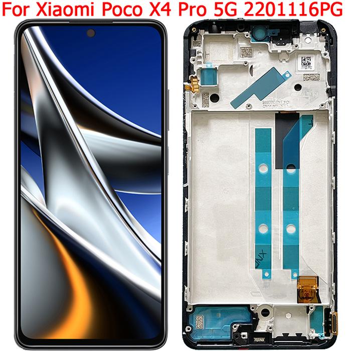 Original For Xiaomi Poco X4 Pro LCD Display Screen With Frame 6.67"