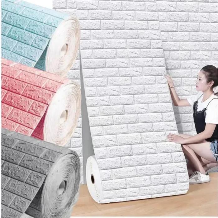 1/3/5/10M 3D Self-Adhesive Decor Wallpaper Continuous Waterproof