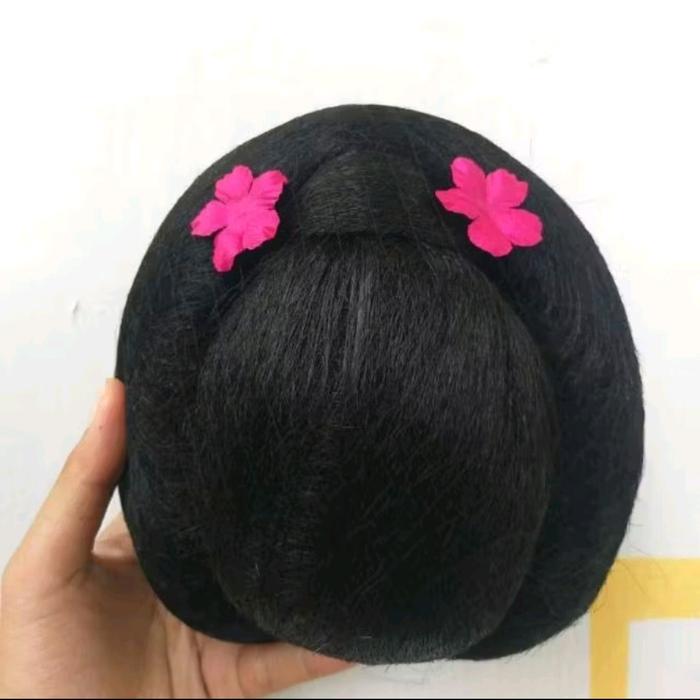 Sanggul Jawa/Konde Anak Bahan Sintetis - Cocok untuk Anak TK, SD, dan SMP - Fashion Aksesoris
