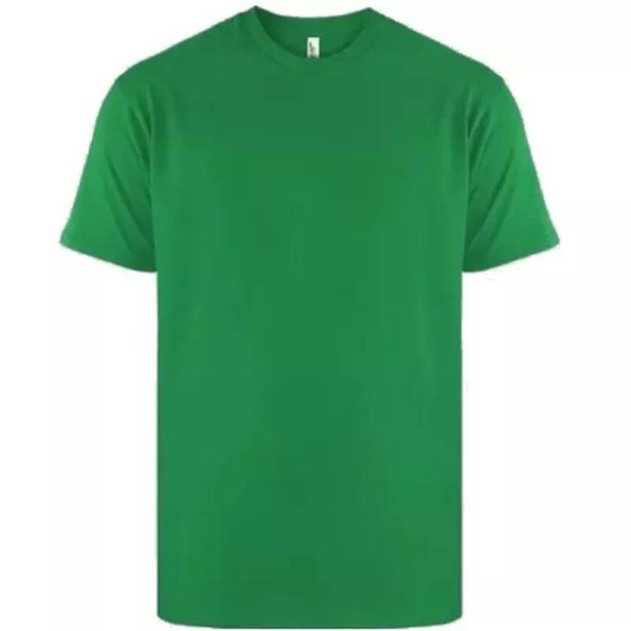 Kaos Polos Pria dan Wanita Warna Hijau Fuji Lengan Pendek Leher O-Neck 30s