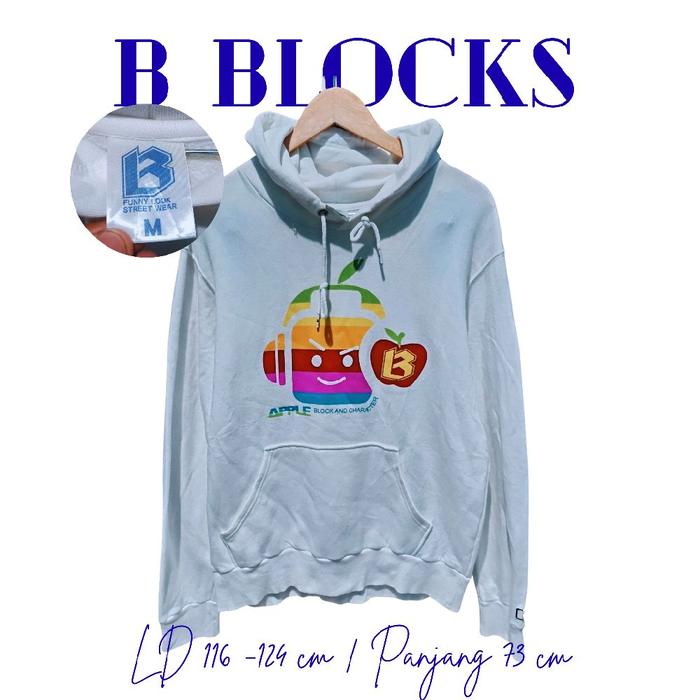 Hoodie B Blocks Lego | Putih size M/L