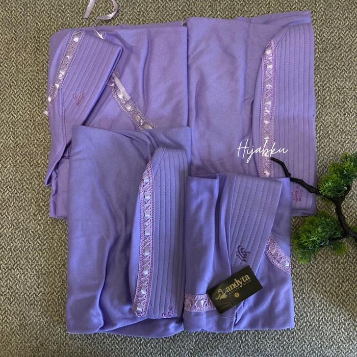 Jilbab Serut Sekolah Anak Sekolah Ungu Muda Lilac Pita PAUD TK SD SMP SMA By Hijabku