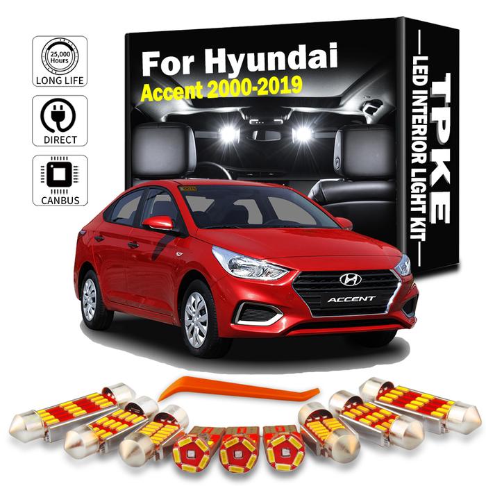 TPKE Vehicle LED Interior Map Dome Light Kit For Hyundai Accent