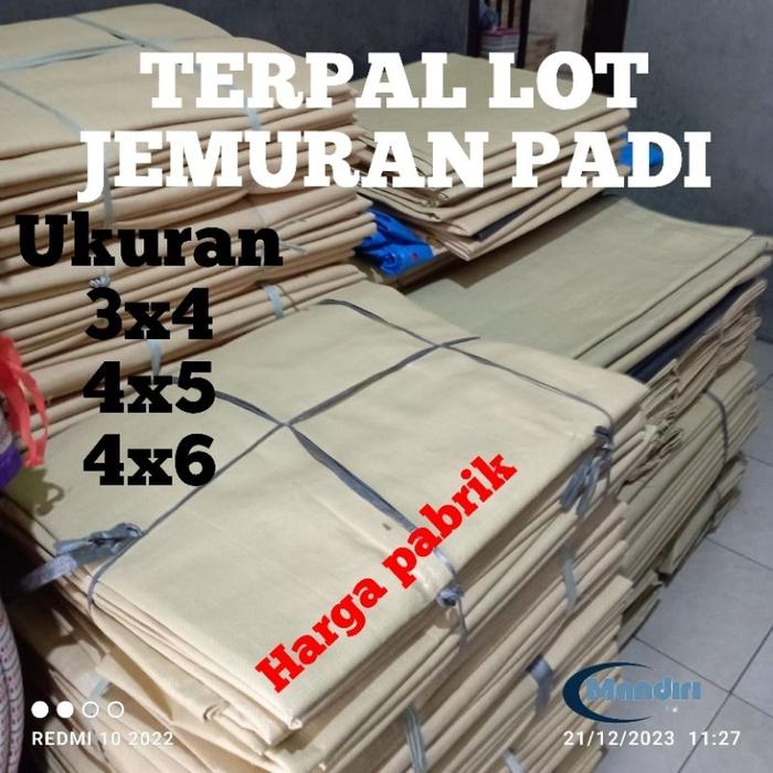 Terpal Lot 4×6 meter Terpal Jemuran Padi kopi Jagung Cepet Kering Nyerap air