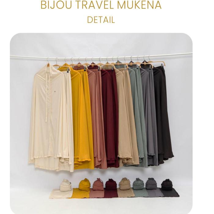 PPM - BIJOU TRAVEL MUKENA (NEW) | Mukena Travel | Mukena Atas Bawah | Mukena Travel Premium