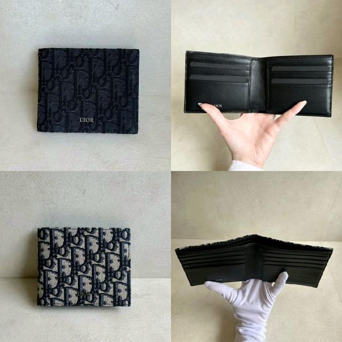 Dior Bifold Oblique Jacquard Wallet Man