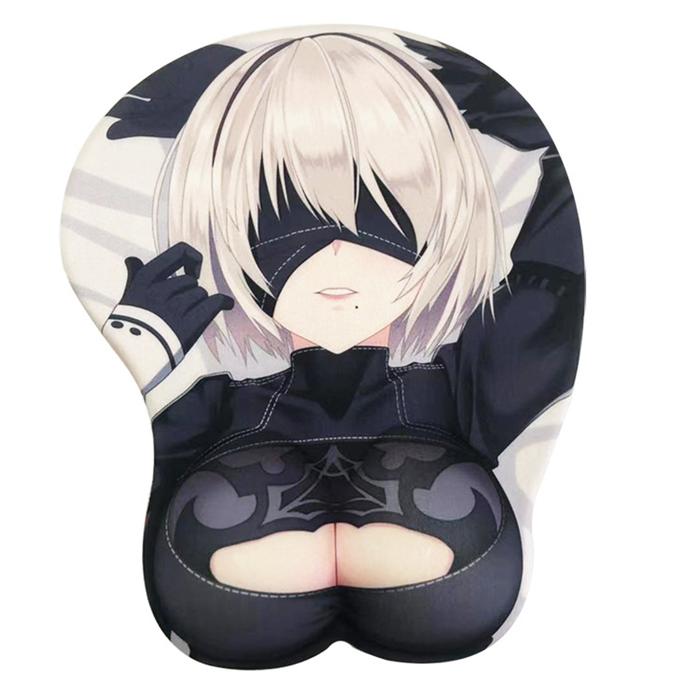 Non-slip 3d Cute Mouse Pad Anime Sexy Girl Nier 2b 3d Hip Soft Mouse