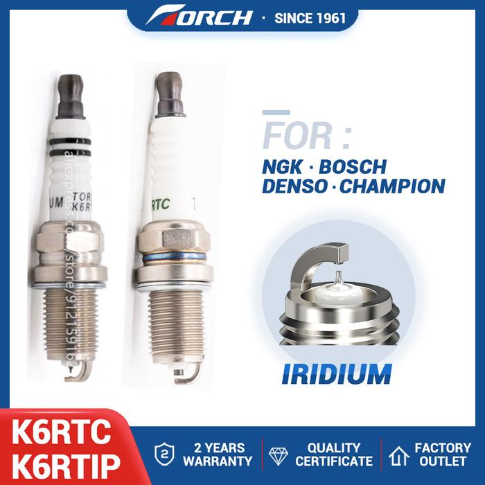 Iridium Platinum Candles China TORCH Spark Plugs K6RTIP K6RTC for