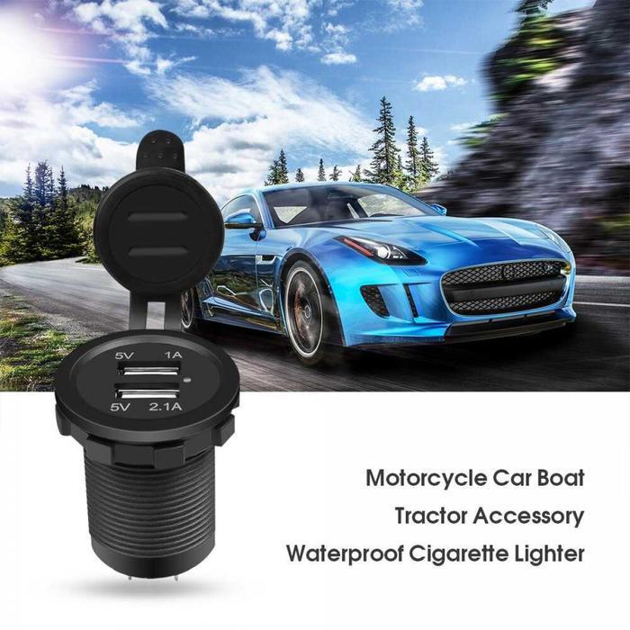 Motorcycle USB Charger 2 Port - 042557