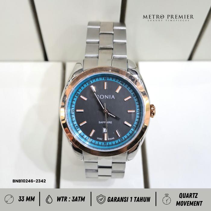 Bonia BNB 10246 - 2342 BNB10246-2342 Jam Tangan Wanita Analog Stainless Steel Original & Garansi Res