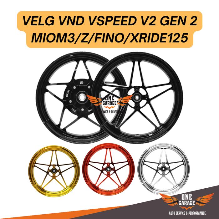 VND Velg Racing V Speed V2 185x14 & 215x14 - Mio M3/ Mio Z/ Fino 125/ Xride 125 Accessories Aksesori