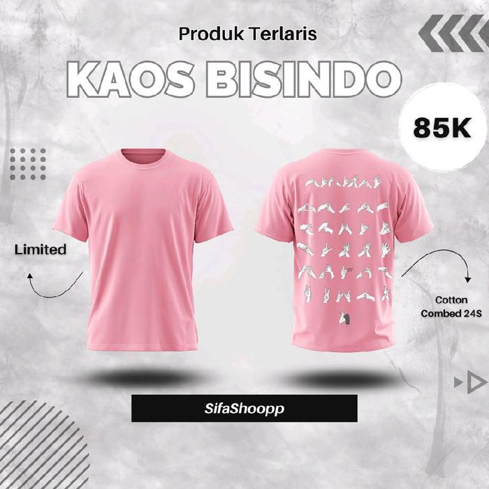 KAOS BISINDO ISYARAT TANPA HURUF