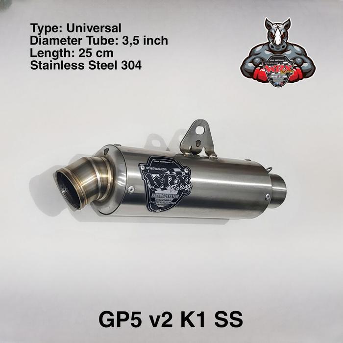 Knalpot Wrx Gp5 V2 Ss K150 Aerox155