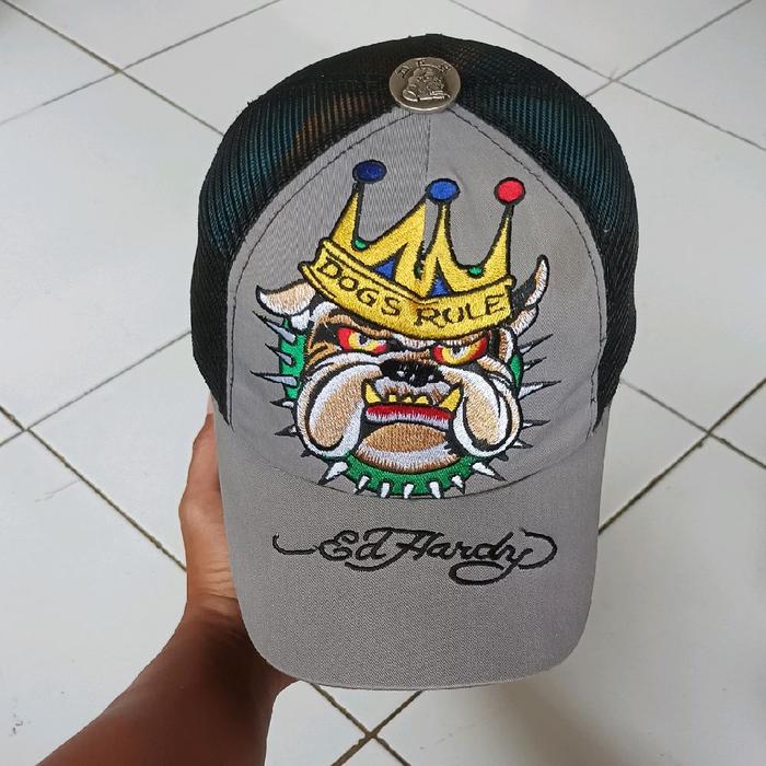 topi ed hardy bulldog,topi ed hardy