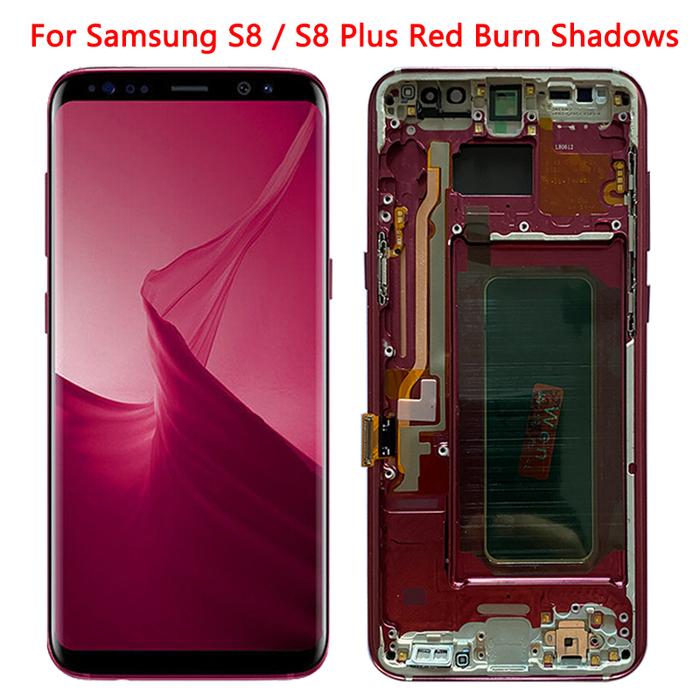 SUPER AMOLED S8 LCD For Samsung Galaxy S8 Plus LCD Screen Frame