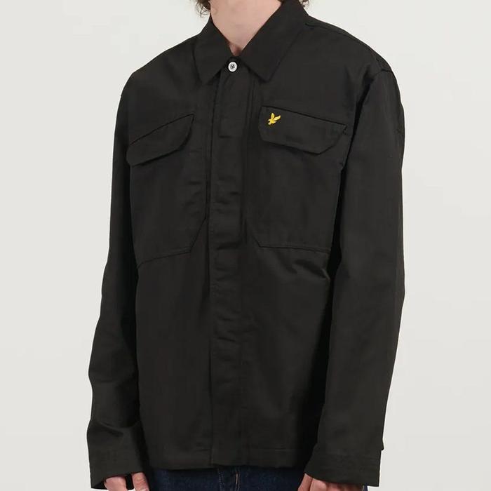 Lyle and Scott Multi Pocket Overshirt Jacket Black Original