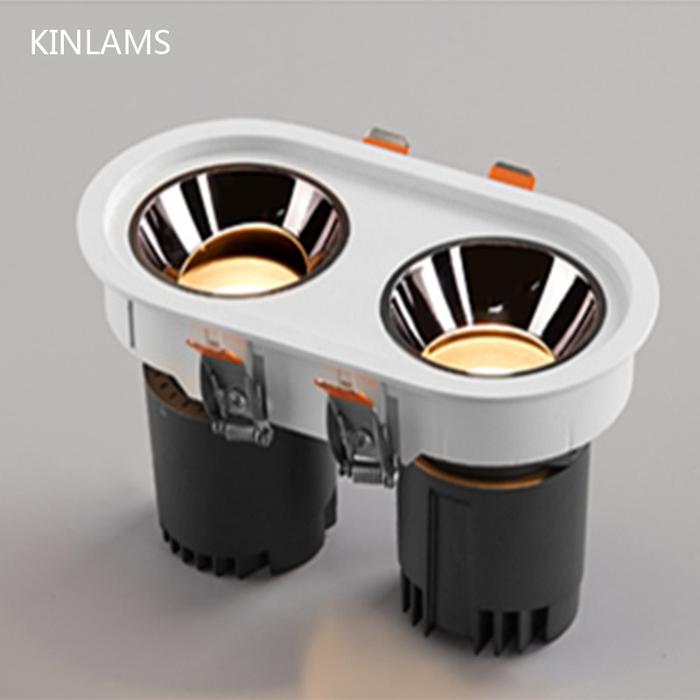 Double Spotlight Downlight LED Wine Cabinet Light Embedded Corridor