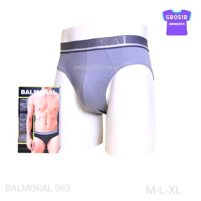 PREMIUM Balmoral Celana Dalam Pria Dewasa BAL A063 Isi 3 pcs Bahan Katun
