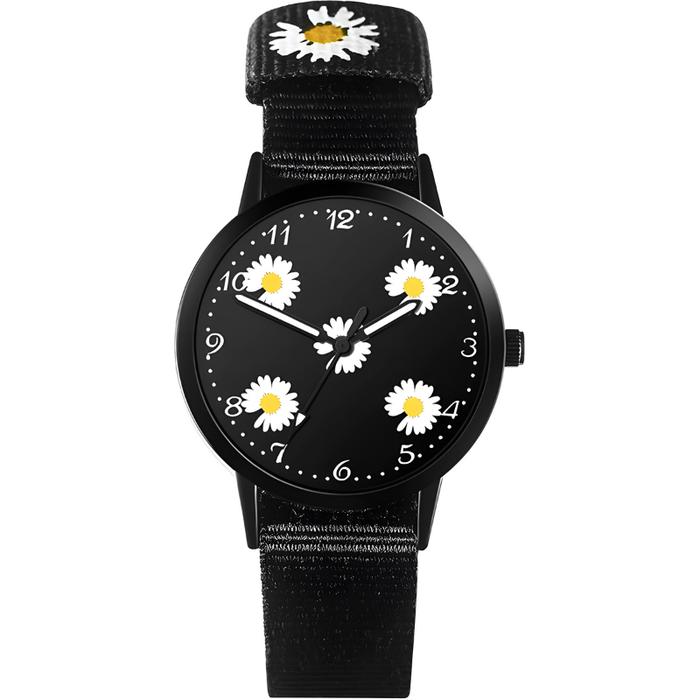 Jam tangan termurah di seluruh ShopeeJam Tangan Wanita Kanvas Fashion Korean Bunga Daisy Diskon Jam