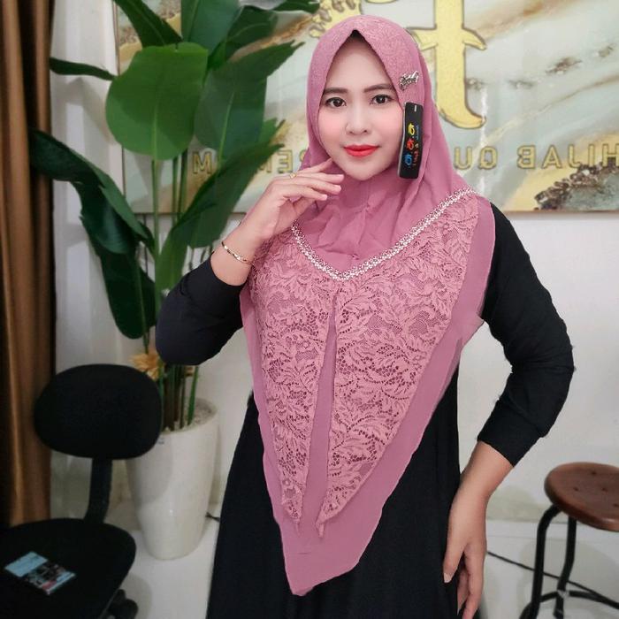 hijab instan fo widy brukat payet mewah cantik