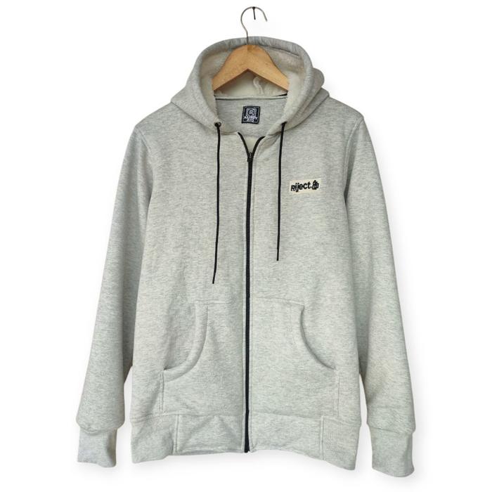 Hoodie sherpa Zipper dalam pria dan wanita bordir, Bahan luar terry bahan dalam sherpa lembut